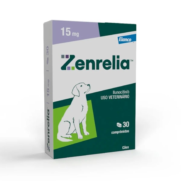 Antialérgico Zenrelia para Cães 15mg 30 Comprimidos