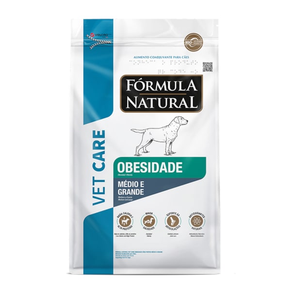 Ração Fórmula Natural Vet Care Cães Obesidade Raças Médias e Grandes 10,1kg