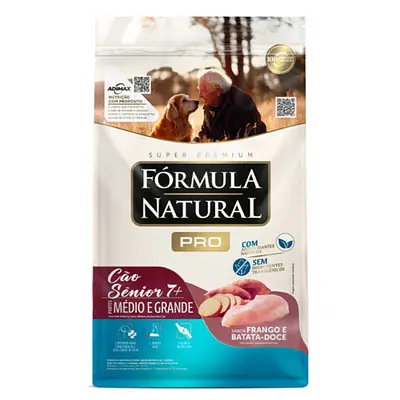 Ração Fórmula Natural Pró Cães Sênior Raças Médias e Grandes Frango e Batata Doce 15kg