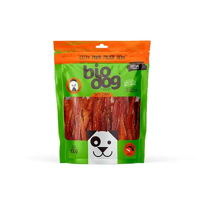 Snack Bio Dog para Cães Adultos e Filhotes Gourmet Soft Strips - 100g