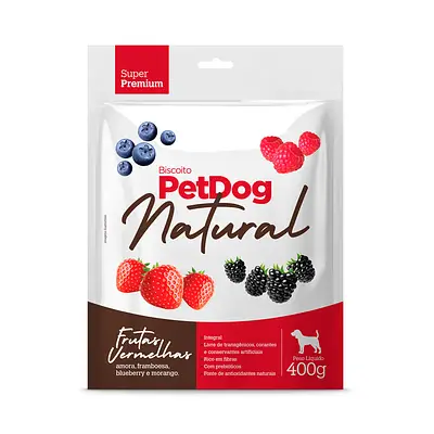 Biscoito Petdog para Cães Frutas Vermelhas
