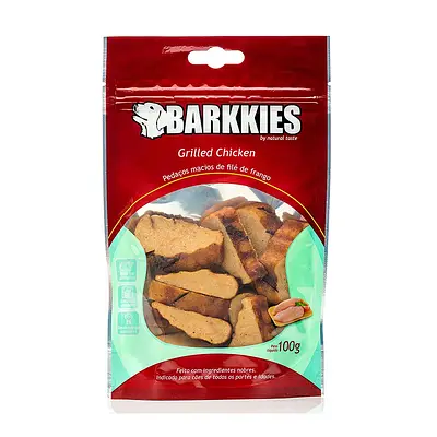 Snack Barkkies Grilled Chicken para Cães 100g
