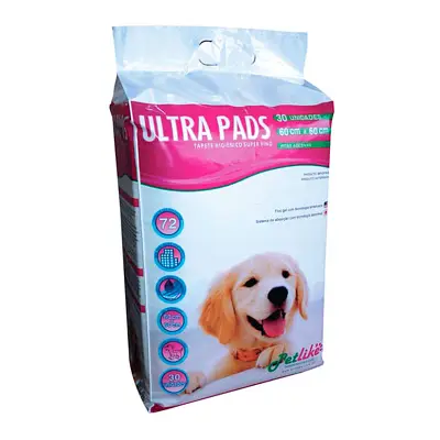 Tapete Higiênico Petlike Ultra Pads 30 Unidades