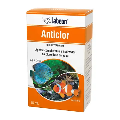 Condicionador de Água para Aquário Anticlor Labcon 15ml
