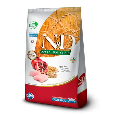 Ração N&D Ancestral Gatos Castrados Frango 400g