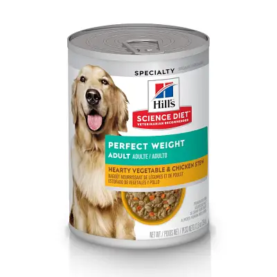 Ração Úmida Hill s Science Diet Peso Perfeito para Cães Adultos Sabor Frango e Vegetais 354g