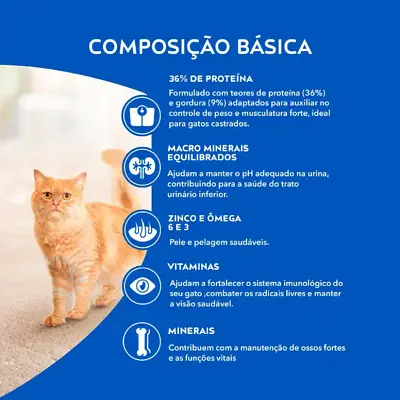 Ração Nestlé Purina Cat Chow Castrados Frango 1kg