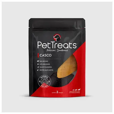Petisco para Cães Pet Treats Casco Bovino Pouch 2 unidades