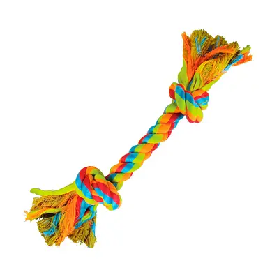 Brinquedo Jambo Mordedor Corda Dental Bone Color para Cães