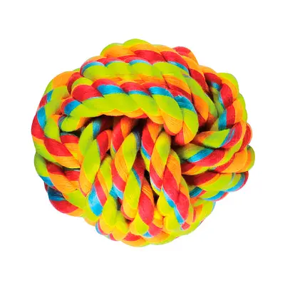 Brinquedo Jambo Mordedor Corda Bola Color para Cães
