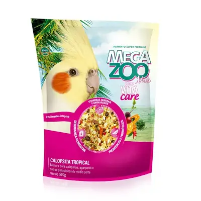 Alimento para Calopsita Mix Tropical Megazoo 500g