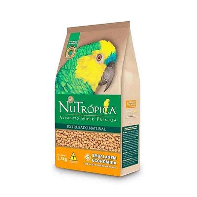 Ração Para Papagaio Natural Nutrópica 2,5kg