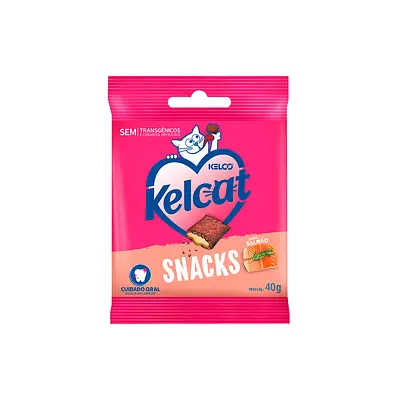 Snack Kelcat para Gatos Sabor Salmão - 40g