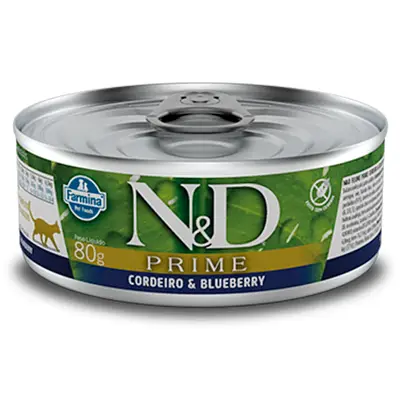 Ração N&D Gatos Prime Cordeiro 80g