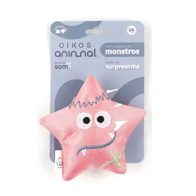 Brinquedo Cães Pelúcia Monstrinhos Surpresinha Oikos