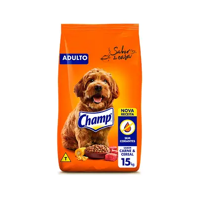 Ração Champ Carne e Cereal para Cães Adultos