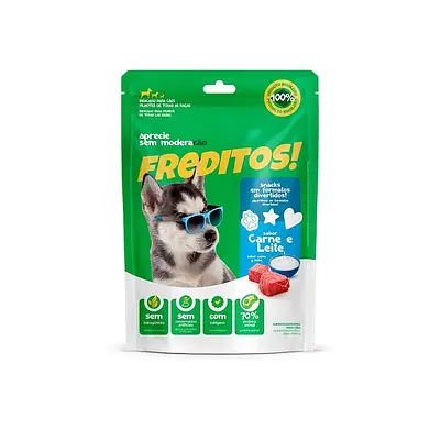 Petisco Para Cães Freditos Carne E Leite 50g