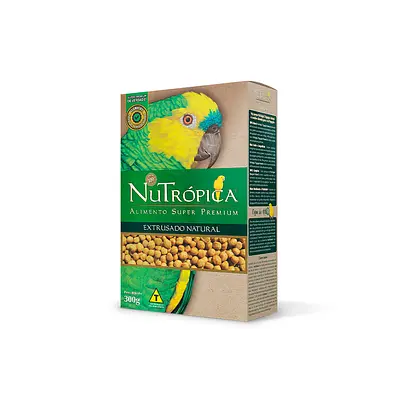 Alimento Nutrópica Extrusado Natural para Papagaio
