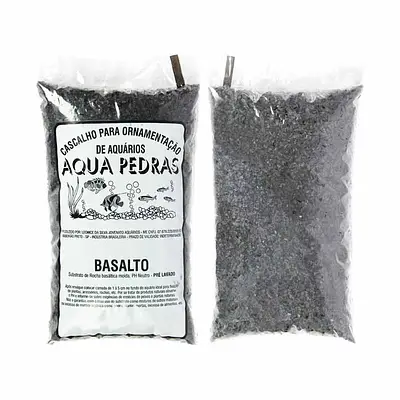 Substrato Para Aquários Aqua Pedras Basalto N1 25kg