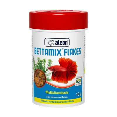 Ração Para Peixes Betamix Flakes Alcon 10g