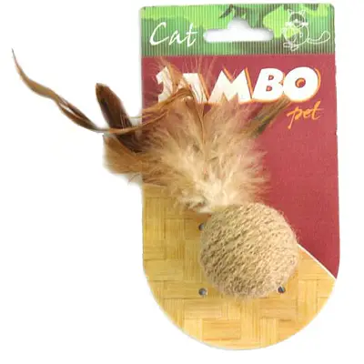 Brinquedo Jambo Bola Natural para Gatos