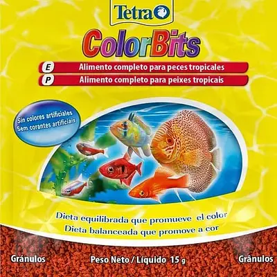 Alimento para Peixe Tetra Peixe ColorBits Granules