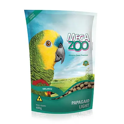 Ração Megazoo Para Papagaios Light