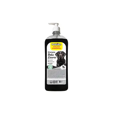 Shampoo Petbrilho Vegano Pelos Escuros para Cães
