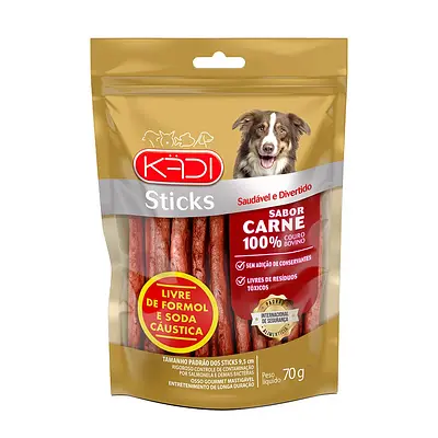Osso Kadi para Cães Sticks Sabor Carne 70g
