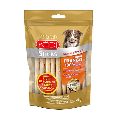 Osso Kadi para Cães Sticks Sabor Frango 70g