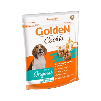 Biscoito Golden Cookie para Cães Adultos de Porte Pequeno Sabor Original - 750g
