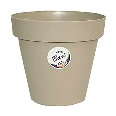 Vaso Okla Bari Cinza Taupe para Jardim