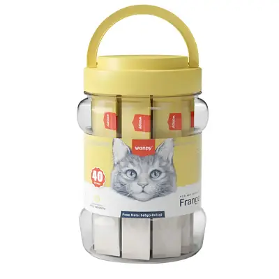 Petisco para gatos Wanpy Creamy sabor Frango com 40 tubos de 14g