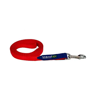 Guia k9 Spirit PLST/LX para Cães Vermelha Tamanho P