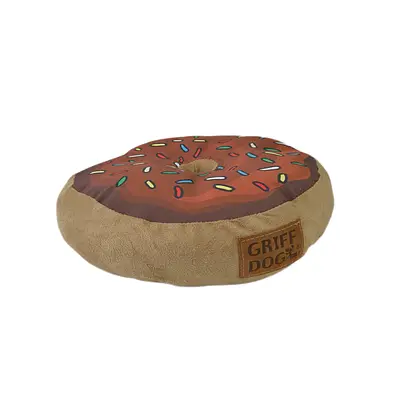 Almofada Griff Dog para Cães Donut Marrom