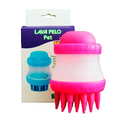 Escova Lava Pelos Rosa Napi