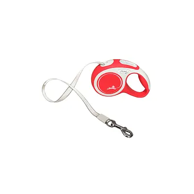 Guia Fita New Comfort Flexi para Cães Vermelha