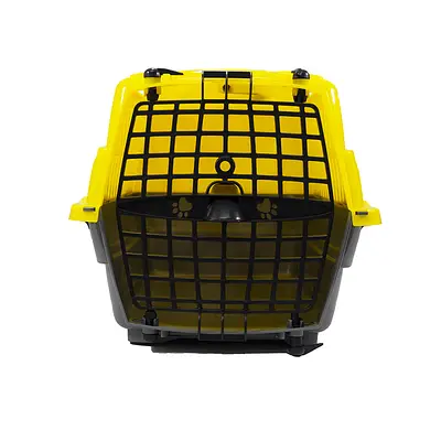 Caixa de Transporte Pet Injet Love Travel Amarela Tamanho 1