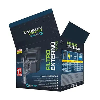 Filtro Externo Ocean Tech HF-0100 100LH para Aquários