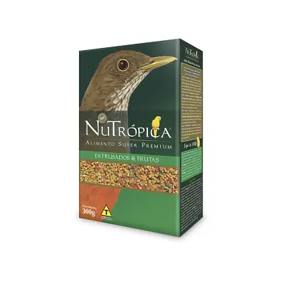 Ração Sábia e Pássaro Preto com Frutas Nutrópica 300g
