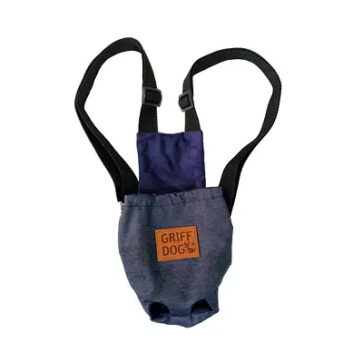 Bolsa Canguru Griff Dog para Cães e Gatos Azul