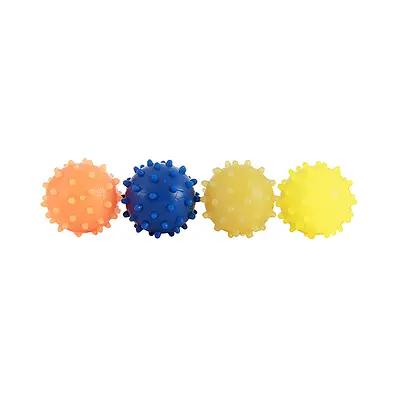 Brinquedo Art Injet Bola Borracha Injetada 65mm Maciça com Cravo para Cães - Cores Sortidas