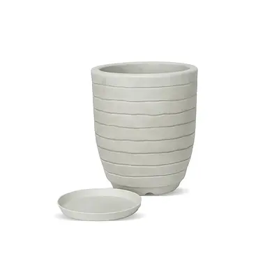 Vaso Vasart Relevo Antique Branco