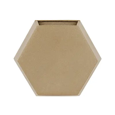 Vaso Vasart de Parede Colmeia 30x30 Camurça