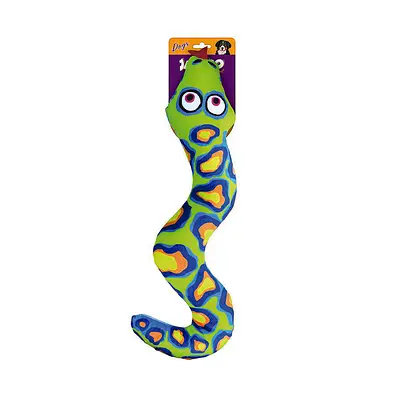 Brinquedo Jambo Pelúcia Serpente Verde para Cães
