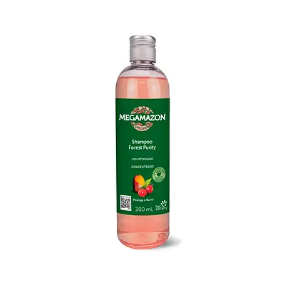 Shampoo Megamazon Forest Purity Pitanga e Buriti para Cães e Gatos 300ml