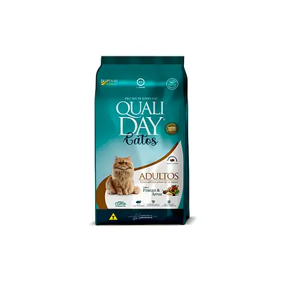 Ração Qualiday para Gatos Adultos Sabor Frango