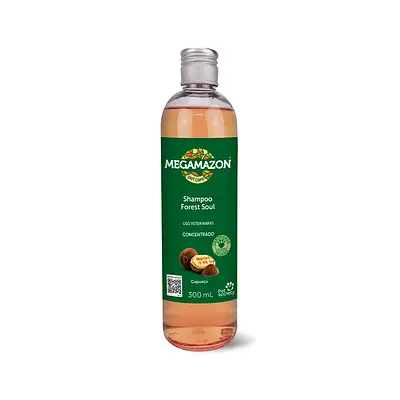 Shampoo Megamazon Forest Soul Cupuaçu para Cães e Gatos 300ml