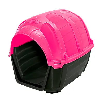 Casa Plast Pet Stone House para Cães Rosa