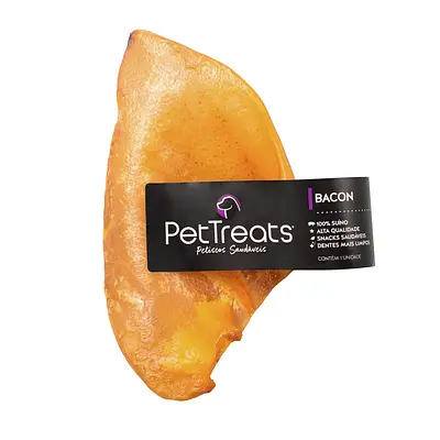Osso PetTreats Orelha Suína Bacon para Cães - 1 unidade